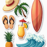 Travel & Exploration - Sticker Sheet v15